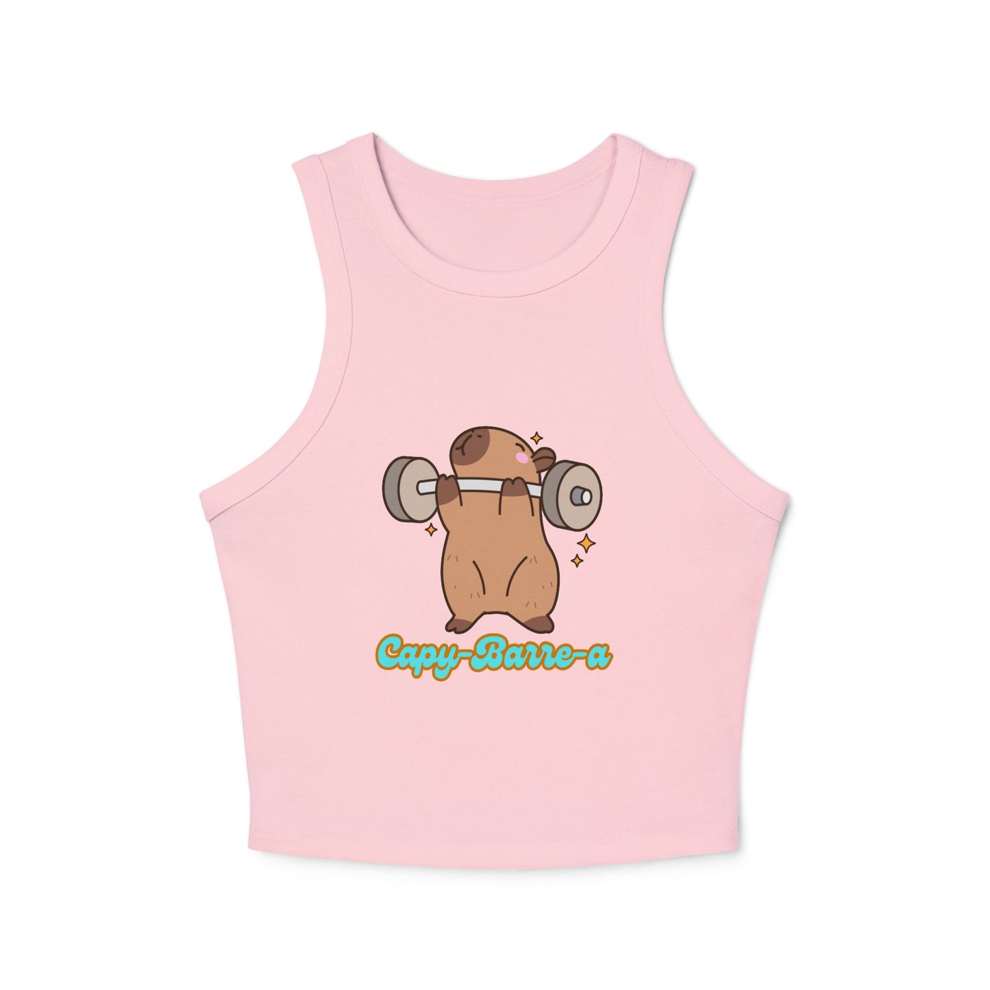 Capy-barre-a  Crop Racer Tank Top