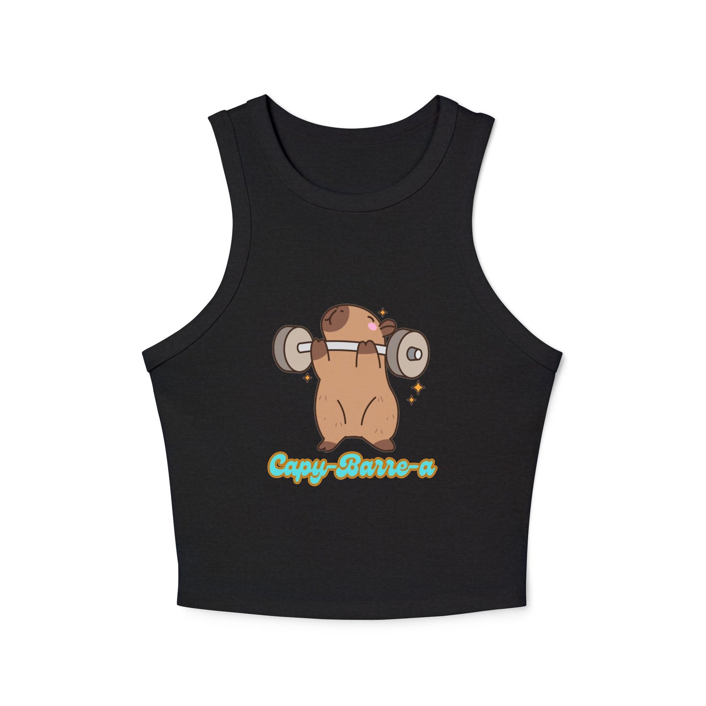 Capy-barre-a  Crop Racer Tank Top